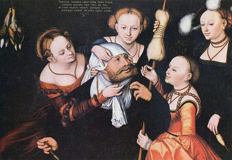 Lucas Cranach Herakles bei Omphale